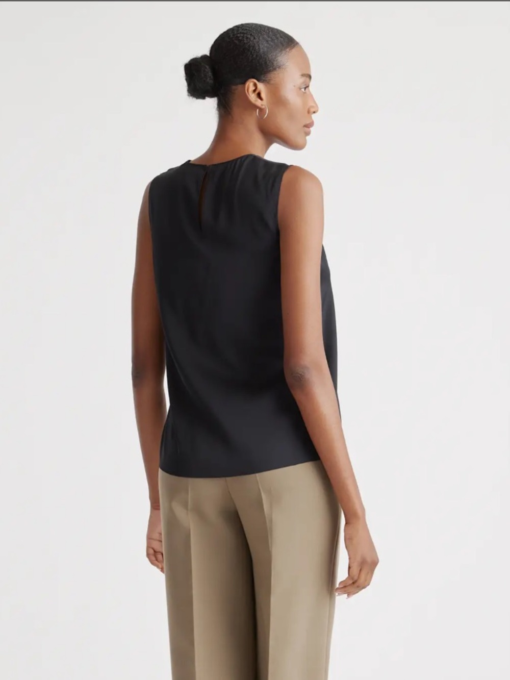 NWT Quince Washable Silk Stretch Tank - Picture 2 of 7